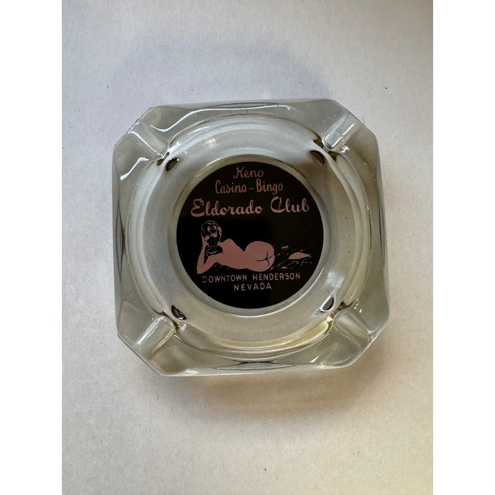 Vintage Eldorado Club Casino Henderson Nevada Ashtray Keno Bingo Pinup‎ Girl